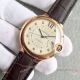 Replica Swiss Cartier Ballon Bleu Watch Rose Gold Diamond Markers Leather 42mm (3)_th.jpg